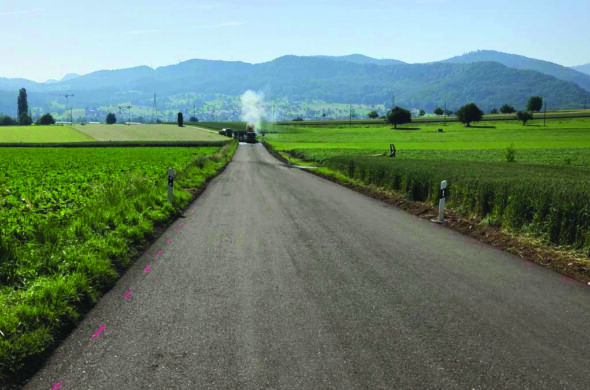Optimales Recycling von Ausbauasphalt auf verkehrsschwachen Straßen